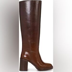 Vince Camuto Gibi Wide Calf Boots Sz 9.5 WC Rich Mahogany brown